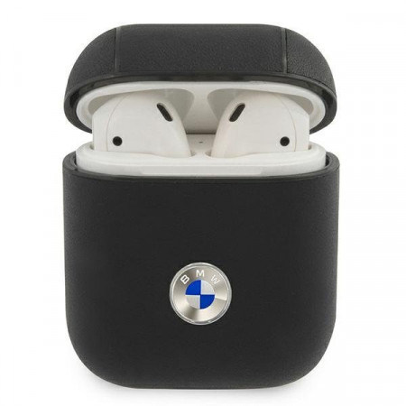 BMW BMA2SSLBK AirPods cover Geniune Leather сребърен Logo