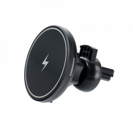 Car holder to air vent with wireless charger - (support) MagSafe 15W D7 черен