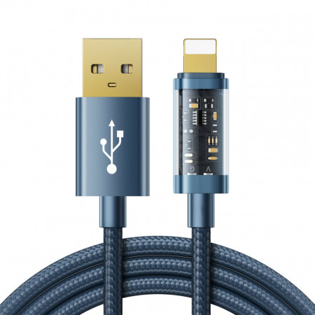 JOYROOM USB кабел - Lightning - charging / data transmission 2.4A 20W 1.2m син (S-UL012A12)