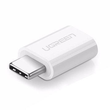 Адаптер UGREEN USB Type C към Micro USB (30154) бял