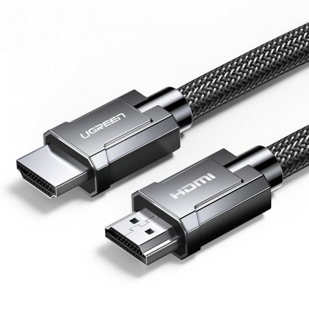 Видео кабел UGREEN HDMI 2.0 4K 60HZ 3D 18Gb/s 2m (HD136 70324) сив