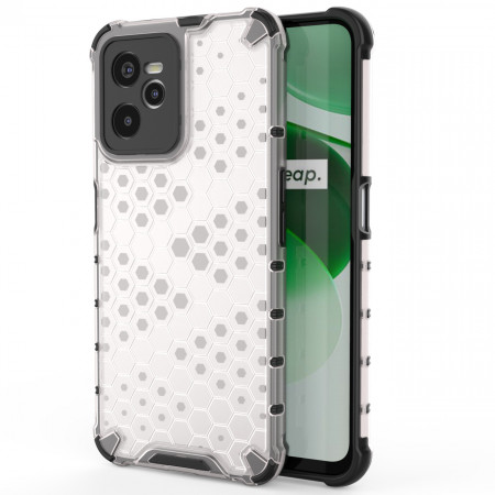Гръб Honeycomb Armor със силиконов бъмпер - Realme C35 прозрачен