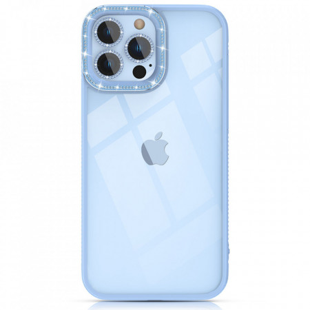 Гръб KINGXBAR Sparkle с кристали - iPhone 13 Pro син