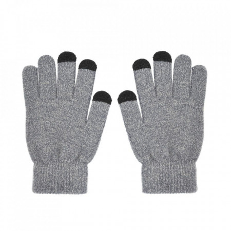 Дамски ръкавици за тъч скрийн TRIANGLE сив