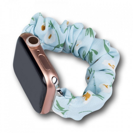 Еластична текстилна каишка - Apple Watch 41mm Series 9 / 41mm Series 8 / 41mm Series 7 / 40mm Series 6 / 40mm SE / 40mm Series 5 / 40mm Series 4 / 38mm Series 3 / 38mm Series 2 син