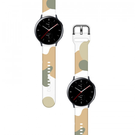 Каишка за часовник Strap Moro - Samsung Galaxy Watch4 Classic 42mm wristband bracelet (6) черен камуфлаж