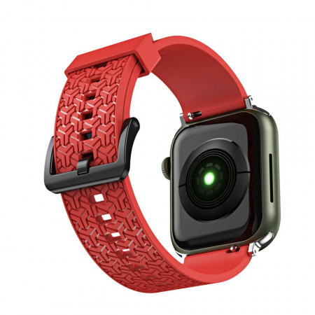 Каишка Y - Apple Watch 7 / SE (41 / 40 / 38mm) червен