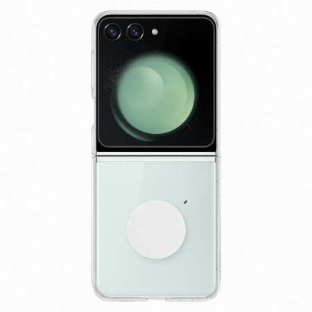 Калъф с държач Silicone Gadget - Samsung Galaxy Z Flip5 прозрачен