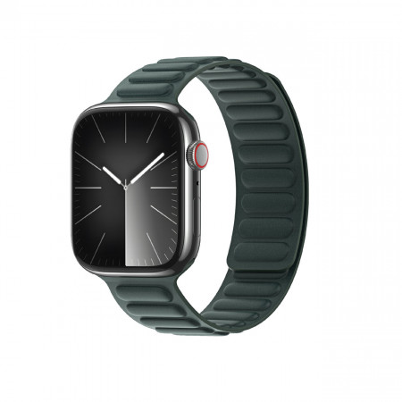 Магнитна каишка Dux Ducis Strap BL - Apple Watch 41mm Series 9 / 41mm Series 8 / 41mm Series 7 / 40mm Series 6 / 40mm SE / 40mm Series 5 / 40mm Series 4 / 38mm Series 3 / 38mm Series 2 / 38mm (1st gen) зелена