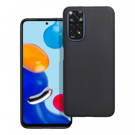 Матов силиконов гръб MATT - Xiaomi Redmi Note 11 / 11s черен