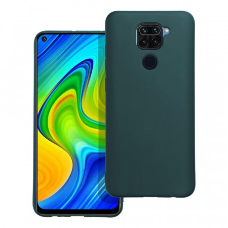 Матов силиконов гръб MATT - Xiaomi Redmi Note 9 тъмнозелен