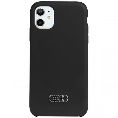 Оригинален гръб AUDI Silicone AU-LSRIP12P-Q3 / D1-BK - iPhone 12 / 12 Pro черен