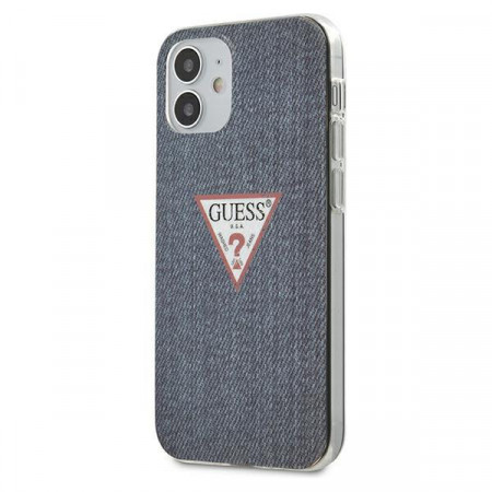 Оригинален гръб GUESS Jeans GUE000850 GUHCP12SPCUJULDB - iPhone 12 mini сив / тъмносин