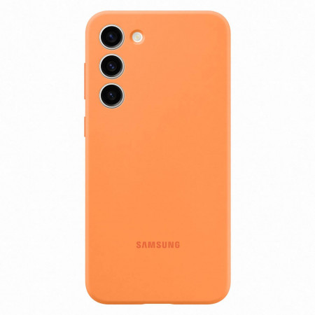 Оригинален гръб SAMSUNG Silicone (EF-PS916TOEGWW) - Samsung Galaxy S23+ оранжев
