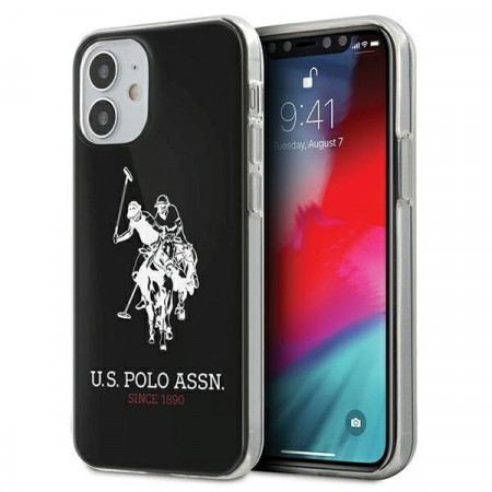Оригинален гръб US POLO Shiny Big Logo USHCP12STPUHRBK - iPhone 12 mini черен