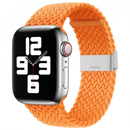Плетена каишка Fabric - Watch 9 / Apple Watch 41mm Series 9 / 41mm Series 8 / 41mm Series 7 / 40mm Series 6 / 40mm SE / 40mm Series 5 / 40mm Series 4 / 38mm Series 3 / 38mm Series 2 оранжев