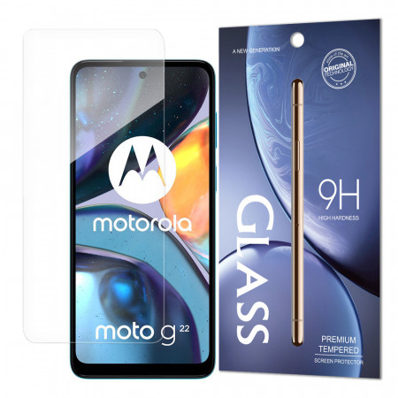 Плосък закален стъклен протектор 9H - Motorola Moto G22