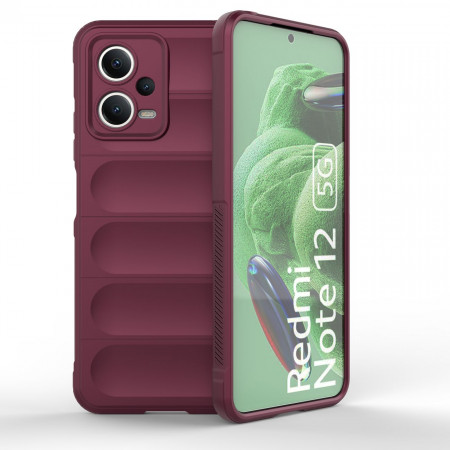 Подсилен гъвкав гръб Magic Shield - Xiaomi Poco X5 / Redmi Note 12 5G бордо