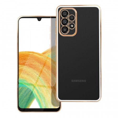 Прозрачен силиконов гръб FORCELL Lux с цветна рамка - Samsung Galaxy A33 5G бял