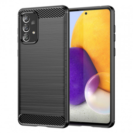 Силиконов гръб Carbon - Samsung Galaxy A73 5G черен