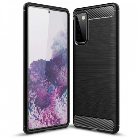 Силиконов гръб FORCELL Carbon - Samsung Galaxy S20 FE / SE 20 FE 5G / S20 FE 2022 черен