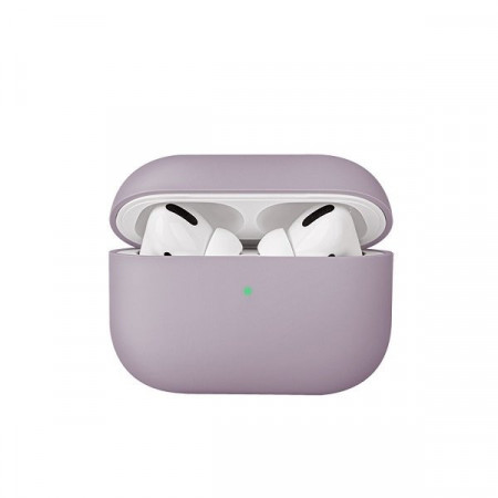 Силиконов калъф за слушалки UNIQ Lino - AirPods Pro лавандула