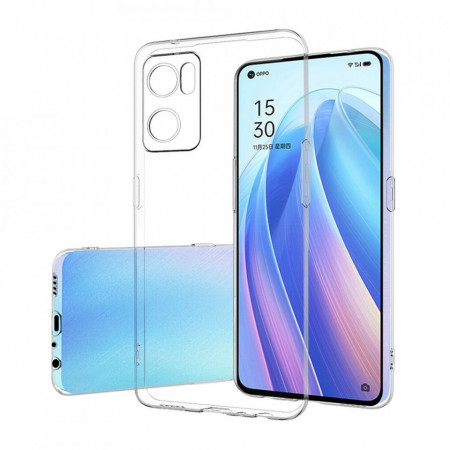 Тънък силиконов гръб 0.5mm - Oppo Reno 7 5G прозрачен