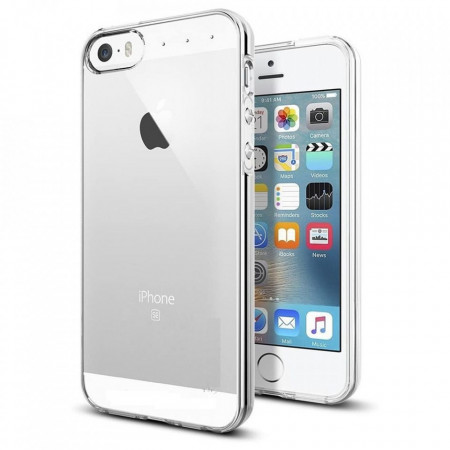 Ултратънък силиконов гръб 0.3mm - iPhone 5 / 5c / 5s / SE прозрачен