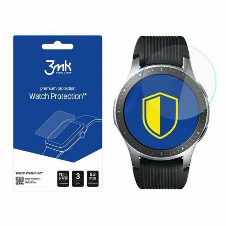 3 бр. гъвкав протектор с пълно покритие 3mk Watch Protection v. Flexible Glass Lite - Samsung Galaxy Watch4 46mm