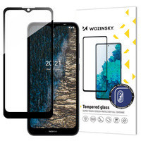 5D Full Glue закален стъклен протектор с пълно покритие WOZINSKY - Nokia C10 / C20 с черна рамка