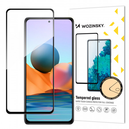 5D Full Glue закален стъклен протектор с пълно покритие WOZINSKY съвместим с гръб - Xiaomi 12T / 12 T Pro / Mi 11i / Mi 11T / Mi 11T Pro / Poco F3 / X5 / X5 Pro / Redmi Note 10 Pro с черна рамка