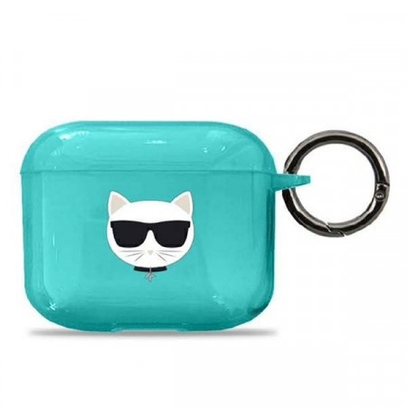 Karl Lagerfeld KLA3UCHFL AirPods 3 cover Choupette син