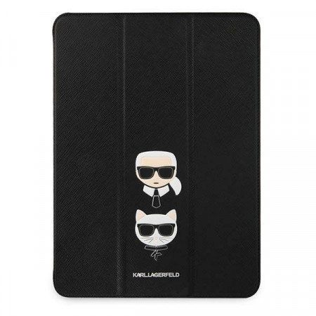 Karl Lagerfeld KLFC11OKCK - iPad Pro 11" (3rd gen 2021) Book Cover Saffiano Karl & Choupette черен