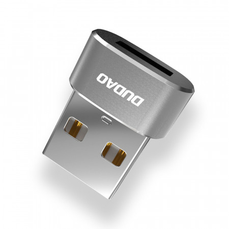 Адаптер DUDAO USB Type A към USB Type C (L16AC) черен