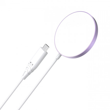 Безжично MagSafe зарядно CHOETECH 15W за iPhone 12 / 13 / 14 (T518-F-PK) розово