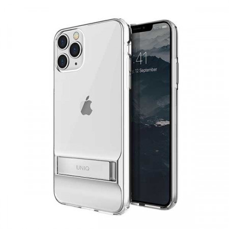 Гръб със стойка UNIQ Cabrio - iPhone 11 Pro прозрачен