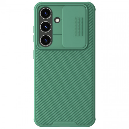 Гръб с подвижно покритие за камерата NILLKIN CamShield Pro - Samsung Galaxy S24 зелен