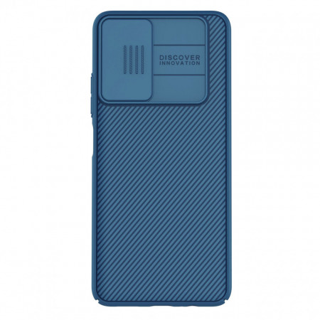 Гръб с подвижно покритие за камерата NILLKIN CamShield - Xiaomi Poco M4 Pro 5G / Redmi Note 11T 5G / Redmi Note 11S 5G син