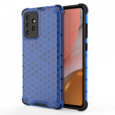 Гръб Honeycomb Armor със силиконов бъмпер - Samsung Galaxy A72 син