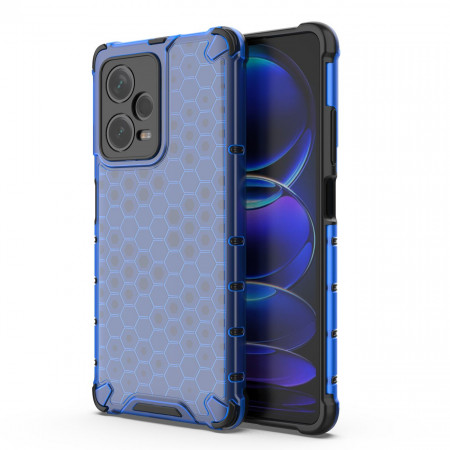 Гръб Honeycomb Armor със силиконов бъмпер - Xiaomi Redmi Note 12 Pro+ 5G син