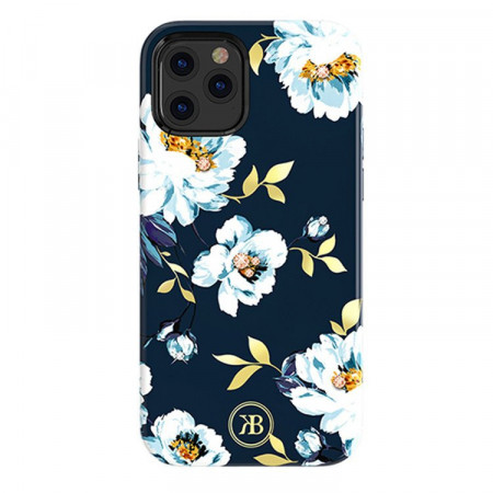 Гръб KINGXBAR Blossom с оригинални кристали Swarovski - iPhone 12 Pro Max гардения