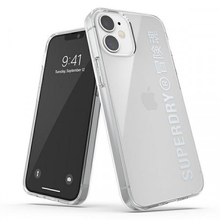 Гръб SUPERDRY Snap - iPhone 12 mini сребрист
