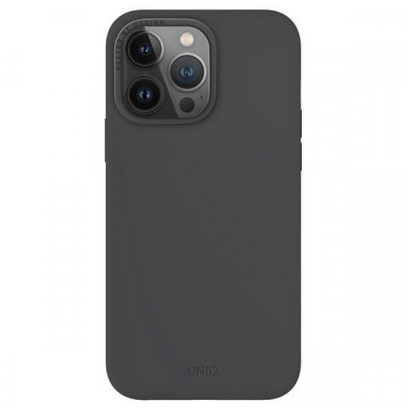 Гръб UNIQ Lino Hue Magclick - iPhone 15 Pro Max charcoal gray