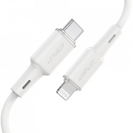 Кабел за зареждане и данни ACEFAST Type C to Lightning 8-pin MFI 3A PD30W C2-01 silicone 1,2m бял