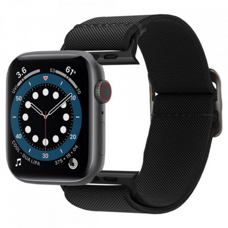Каишка за часовник SPIGEN FIT Lite - Apple Watch 44mm SE / 44mm Series 6 / 44mm Series 5 / 44mm Series 4 / 42mm Series 3 / 42mm Series 2 / 42mm (1st gen) черен