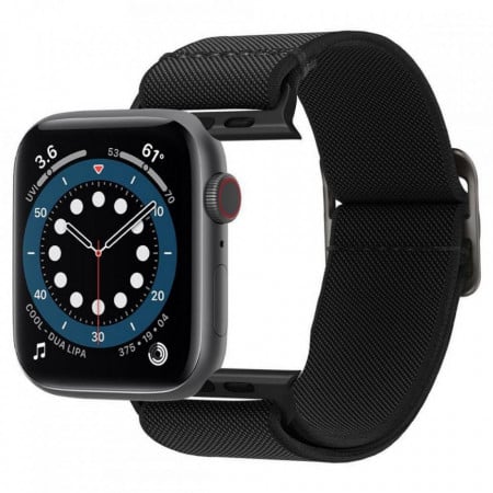 Каишка SPIGEN Fit Lite - Apple Watch 44mm SE / 44mm Series 6 / 44mm Series 5 / 44mm Series 4 / 42mm Series 3 / 42mm Series 2 / 42mm (1st gen) черен