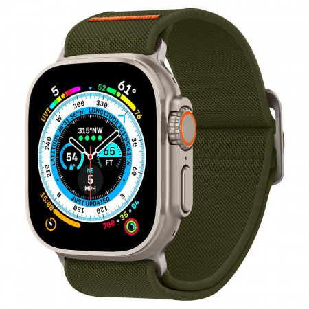 Каишка SPIGEN Fit Lite Ultra - Apple Watch 45mm Series 9 / 45mm Series 8 / 45mm Series 7 / 44mm SЕ (2nd gen) / 44mm SE / 44mm Series 6 / 44mm Series 5 / 44mm Series 4 каки