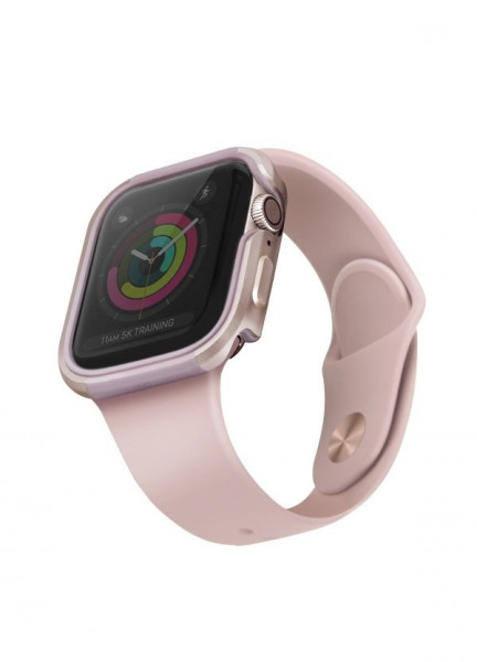 Калъф за копус на часовник UNIQ Valencia - Apple Watch 40mm Series 5 / 40mm Series 4 розово злато