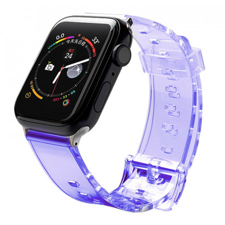 Калъф за корпус с каишка Light Strap - Apple Watch 40mm Series 6 / 40mm Series 5 / 40mm Series 4 / 38mm Series 3 / 38mm Series 2 лилав