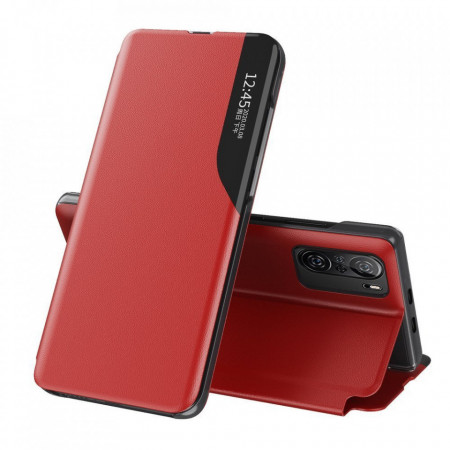 Калъф тип книга от еко кожа Eco - Xiaomi Mi 11i / Mi 11X / Poco F3 / Redmi K40 / K40 Pro / K40 Pro Plus червен